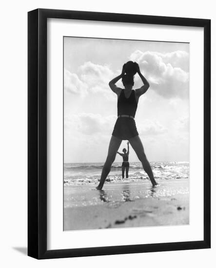 Beach Games-null-Framed Photographic Print