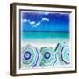 Beach Gathering-Charlie Carter-Framed Art Print