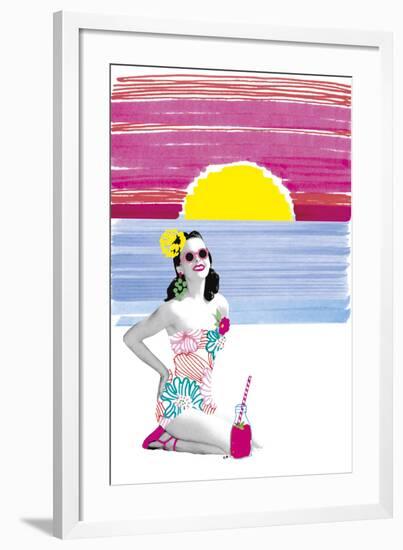 Beach Glam!-null-Framed Giclee Print