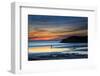 Beach Goers Enjoy the Last Rays of Sunlight at White Sands Beach in St. Davids, Wales-Frances Gallogly-Framed Photographic Print