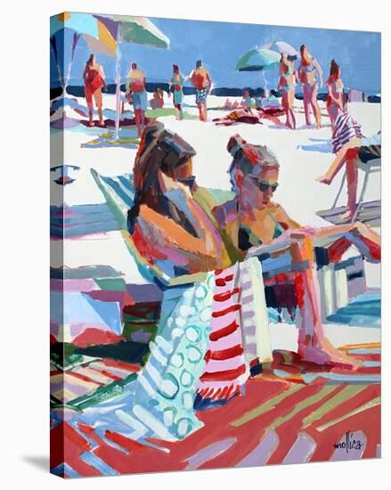 Beach Gossip-Patti Mollica-Stretched Canvas