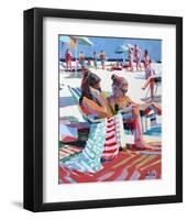 Beach Gossip-Patti Mollica-Framed Art Print