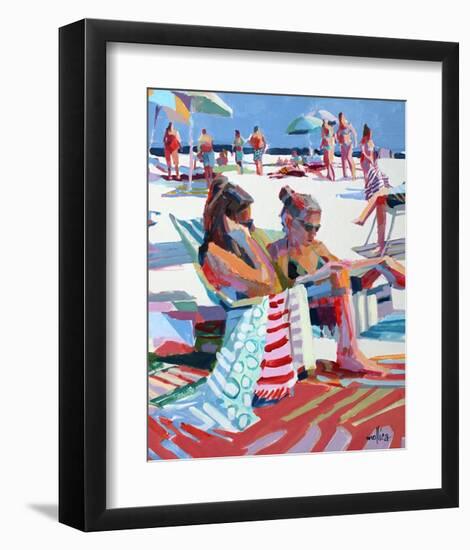 Beach Gossip-Patti Mollica-Framed Art Print