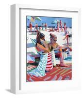 Beach Gossip-Patti Mollica-Framed Art Print