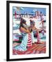 Beach Gossip-Patti Mollica-Framed Art Print