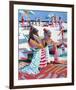 Beach Gossip-Patti Mollica-Framed Art Print