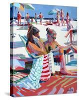 Beach Gossip-Patti Mollica-Stretched Canvas