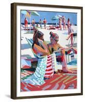 Beach Gossip-Patti Mollica-Framed Art Print