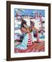 Beach Gossip-Patti Mollica-Framed Art Print