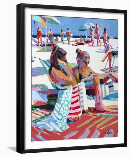 Beach Gossip-Patti Mollica-Framed Art Print