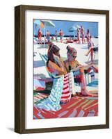 Beach Gossip-Patti Mollica-Framed Art Print