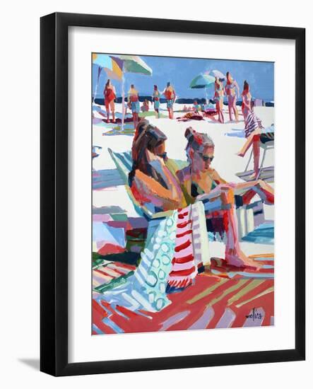 Beach Gossip-Patti Mollica-Framed Art Print