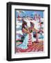 Beach Gossip-Patti Mollica-Framed Art Print