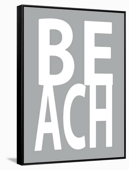 Beach Gray-Jamie MacDowell-Framed Stretched Canvas
