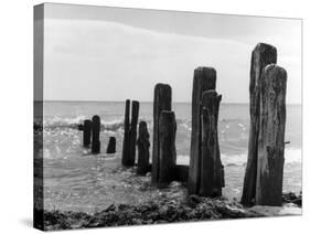 Beach Groyne-null-Stretched Canvas