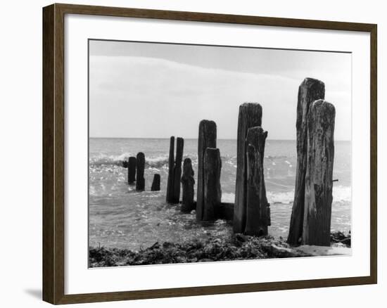 Beach Groyne-null-Framed Photographic Print