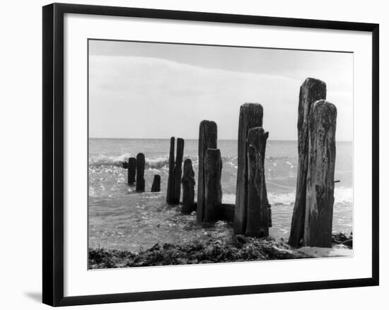 Beach Groyne-null-Framed Photographic Print