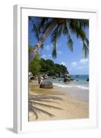 Beach, Gulf of Thailand on the Island of Ko Samui, Thailand-David R. Frazier-Framed Photographic Print