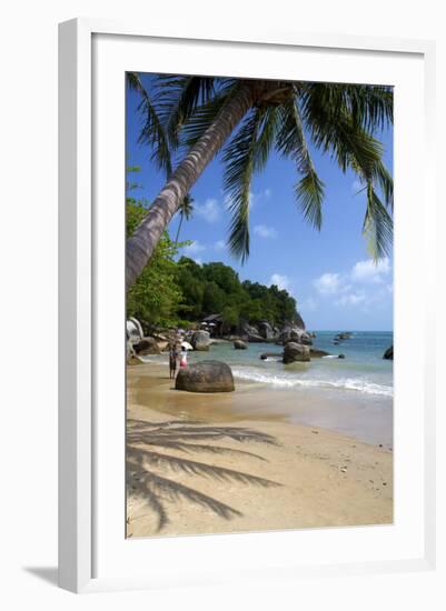 Beach, Gulf of Thailand on the Island of Ko Samui, Thailand-David R. Frazier-Framed Photographic Print