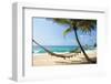 Beach Hammock & Tropic Sea-null-Framed Art Print