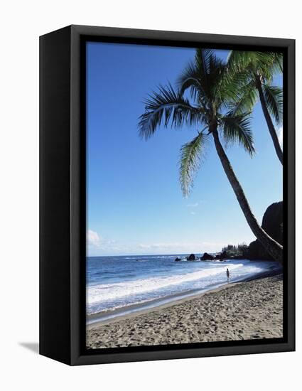 Beach, Hana Coast, Maui, Hawaii, Hawaiian Islands, United States of America, Pacific, North America-Alison Wright-Framed Stretched Canvas