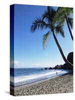 Beach, Hana Coast, Maui, Hawaii, Hawaiian Islands, United States of America, Pacific, North America-Alison Wright-Stretched Canvas