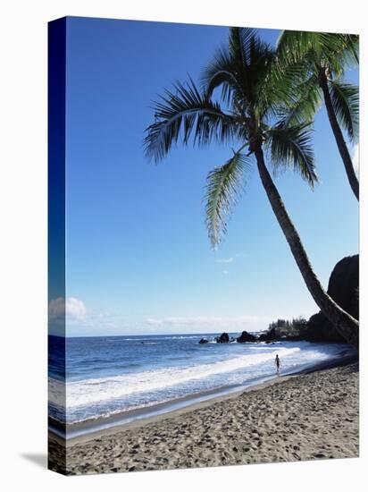 Beach, Hana Coast, Maui, Hawaii, Hawaiian Islands, United States of America, Pacific, North America-Alison Wright-Stretched Canvas