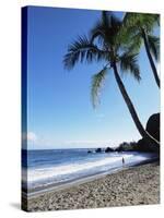 Beach, Hana Coast, Maui, Hawaii, Hawaiian Islands, United States of America, Pacific, North America-Alison Wright-Stretched Canvas