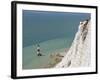 Beach Head Lighthouse, Near Eastbourne, East Sussex, England, United Kingdom, Europe-Matthew Frost-Framed Photographic Print