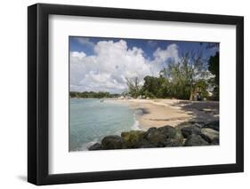 Beach, Holetown, St. James, Barbados, West Indies, Caribbean, Central America-Frank Fell-Framed Photographic Print