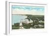 Beach Hotel, Charlevoix, Michigan-null-Framed Art Print