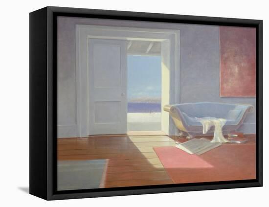 Beach House, 1995-Lincoln Seligman-Framed Stretched Canvas