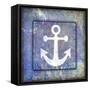 Beach House Anchor-LightBoxJournal-Framed Stretched Canvas