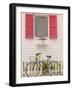 Beach House and Bicycle, Loyalist Cays, Bahamas, Caribbean-Walter Bibikow-Framed Photographic Print