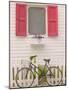 Beach House and Bicycle, Loyalist Cays, Bahamas, Caribbean-Walter Bibikow-Mounted Photographic Print