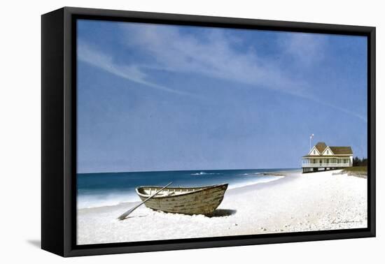 Beach House Dog-Zhen-Huan Lu-Framed Stretched Canvas