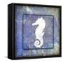 Beach House Sea Horse-LightBoxJournal-Framed Stretched Canvas