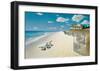 Beach House View-Zhen-Huan Lu-Framed Giclee Print