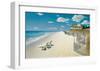 Beach House View-Zhen-Huan Lu-Framed Giclee Print