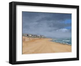 Beach Houses and Surf-Thomas Stotts-Framed Art Print