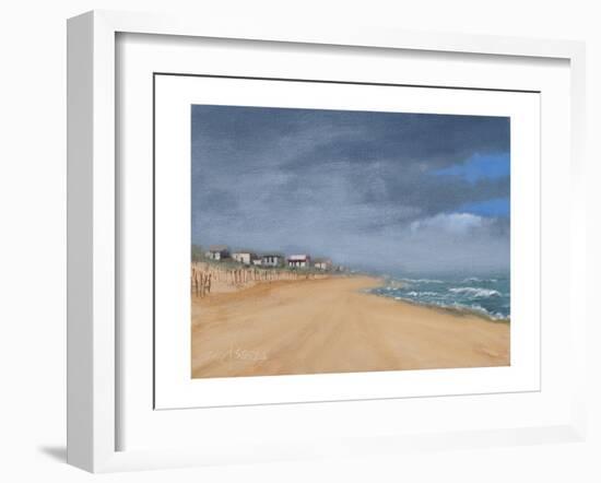 Beach Houses and Surf-Thomas Stotts-Framed Art Print