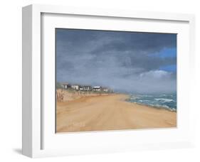 Beach Houses and Surf-Thomas Stotts-Framed Art Print