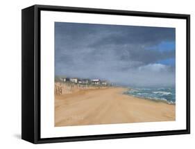 Beach Houses and Surf-Thomas Stotts-Framed Stretched Canvas