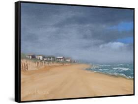 Beach Houses and Surf-Thomas Stotts-Framed Stretched Canvas