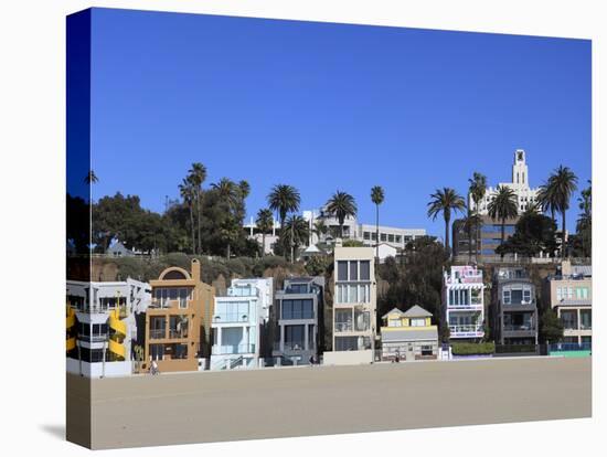 Beach Houses, Santa Monica, Los Angeles, California, United States of America, North America-Wendy Connett-Stretched Canvas