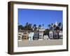 Beach Houses, Santa Monica, Los Angeles, California, United States of America, North America-Wendy Connett-Framed Photographic Print