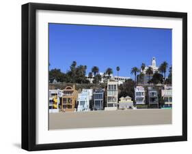 Beach Houses, Santa Monica, Los Angeles, California, United States of America, North America-Wendy Connett-Framed Photographic Print