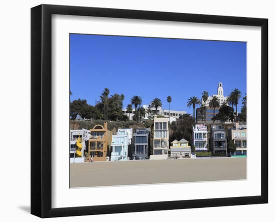 Beach Houses, Santa Monica, Los Angeles, California, United States of America, North America-Wendy Connett-Framed Photographic Print