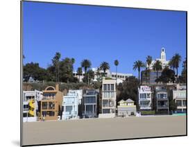 Beach Houses, Santa Monica, Los Angeles, California, United States of America, North America-Wendy Connett-Mounted Photographic Print