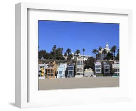 Beach Houses, Santa Monica, Los Angeles, California, United States of America, North America-Wendy Connett-Framed Photographic Print